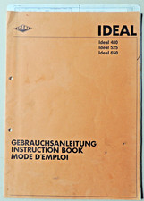 Rarität - IDEAL 480 - 525 - 650 - Gebrauchsanleitung - !!