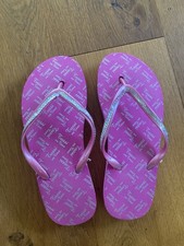 Flip Flops Zehentrenner Damen Gr. 37 Pink Pailletten NEU  