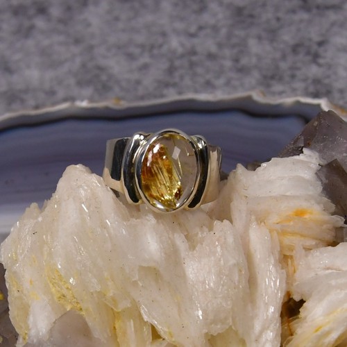 Rutilquarz ring 925er silber - 925er,