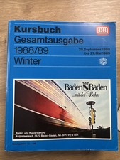 DB Kursbuch Gesamtausgabe 1988/89 Winter Baden Baden TOP!!!