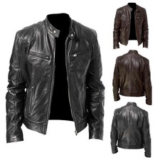 Herren Lederjacke Motorrad
