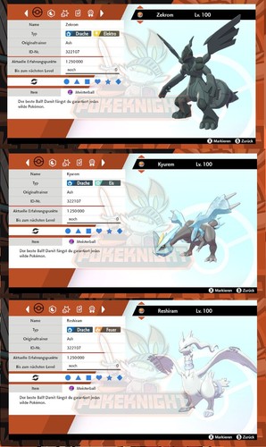 Reshiram zekrom kyurem shiny - zekrom, shiny/