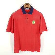 Vintage Burberry Golf Poloshirt Herren Gr. 58 Rot Blau Gran Canaria Polo Hemd