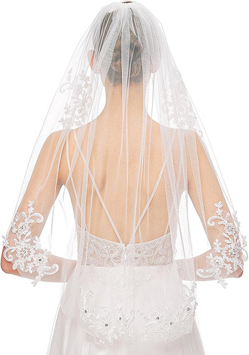 Kurz hochzeit brautschleier - kurz,