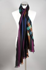 Q46B13- Missoni Foulards Halstuch Schal mit Streifenmuster 100% Lammwolle