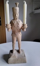 Bergmann Figur Aus Holz Handarbeit Erzgebirge 32 Cm Unikat