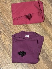 4x Kochjacke Damen 38 Rot Servicejacke Bäckerjacke Berufsbekleidung Arbeitsjacke