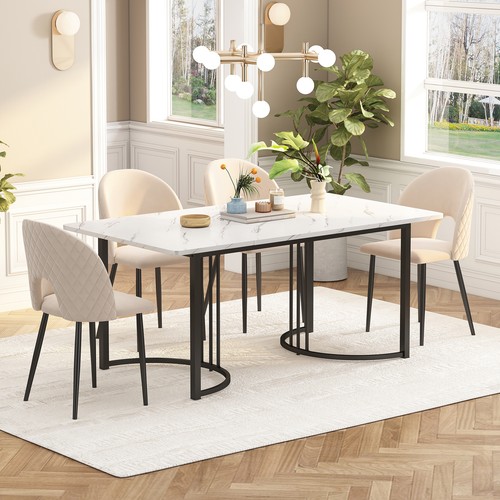 140x80cm esstisch marmormuster - 140x80cm,