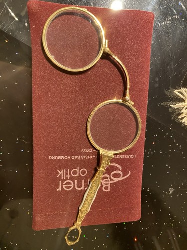 Antike vergoldete lorgnette - lorgnette, um