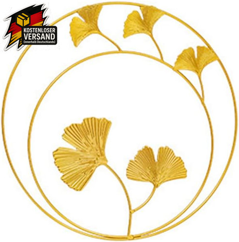 Goldene ginkgo wanddeko - wanddeko, 3d