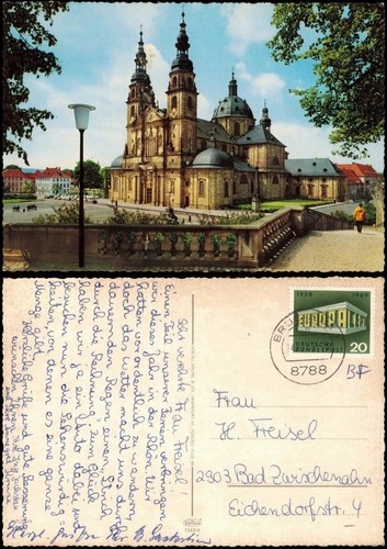 Ansichtskarte fulda fuldaer - ansichtskarte,