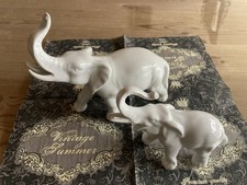 Deko Porzellan Elefanten Weiß