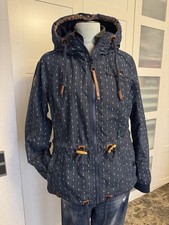 Naketano Jacke Damen - Blau Anker ⚓️ Maritim Windbreaker Gr L Neu
