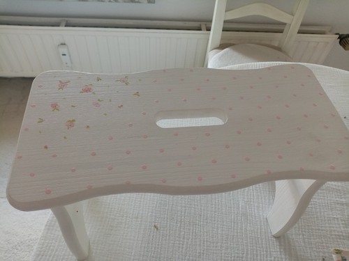 Hocker blümchen punkte weiss - blümchen,