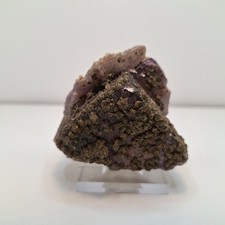 Fluorit mit Chalkopyrit Grube Bergmännisch Glück Frohnau Erzgebirge Sachsen