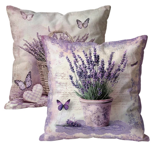 Kissenbezug lavendel 2er set - 2er,