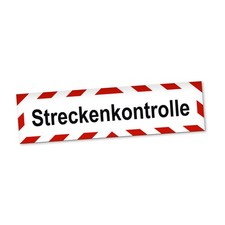 Streckenkontrolle Magnetschild Auto Straßenkontrolle Magnetfolie Geschenkidee