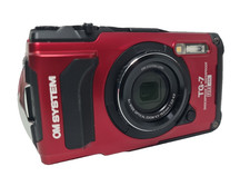 OM System TG-7 red Digitalkamera 12 Megapixel Rot Stoßfest, Wasserdicht, Olympus