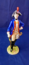 Porzellan Figur Offizier