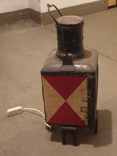 Alte eisenbahnlampe - alte,