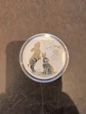 Australien Lunar III 2023 Jahr des Hasen 5 oz Silber, gekapselt