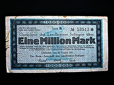 Opladen  1 Million Mark  1923