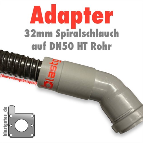 Dn50 auf 32mm spiralschlauch - dn50,