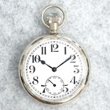 MOERIS 19H 15Jewels Swiss Made antike britische Militär Taschenuhr Dienstuhr WW2