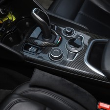100% Carbon Mittelkonsole Blende Abdeckung Passend für Alfa Romeo Giulia ab 2020