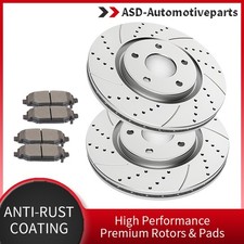 Front drilled disc - drilled, rotors