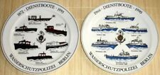 2x Sammelteller - WASSERSCHUTZPOLIZEI BERLIN - Dienstboote 1872-1955 + 1966-1990