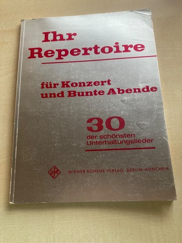 Ihr repertoire für konzert - repertoire,