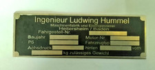 Typenschild Einachser