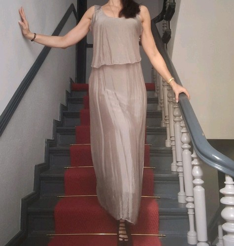 Seidenkleid lang 100 seide - 100%,