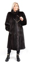 A5569 NERZMANTEL ECHT PELZ JACKE NERZ MANTEL PELZMANTEL - SAGA MINK FUR COAT