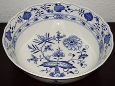 MEISSEN Zwiebelmuster seltene tiefe Schüssel 21,7 cm x 7,2 cm in 1.Wahl