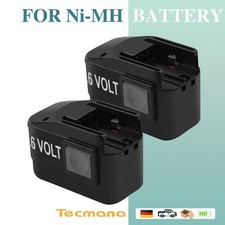 2X 9.6V 5000mAh Ni-MH Akku für AEG B9.6 BX9.6 BXS9.6 MX9.6 4932353638 4932366429