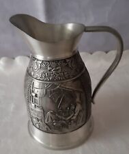 sehr schöne Zinnkanne,  Zinn-Becker, Stuttgart, "Spitzweg", 18 cm hoch, 750 g