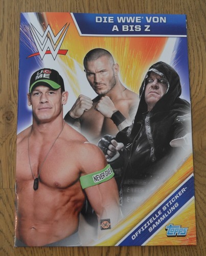 Topps sticker die wwe - topps,