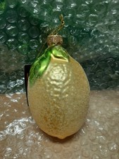 1x Baumanhänger ZITRONE, Glas, Westwing Now, Christbaumschmuck, OVP