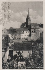 AK - Leisnig - Stadtkirche - Landpost - Stempel