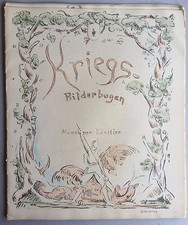Kriegsbilderbogen Münchner Künstler, Graphik signiert, Original-Grapik, Goltz