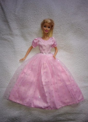 Barbie puppen kleid rosa - kleid,
