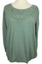 Sheego Damen Shirt Grün