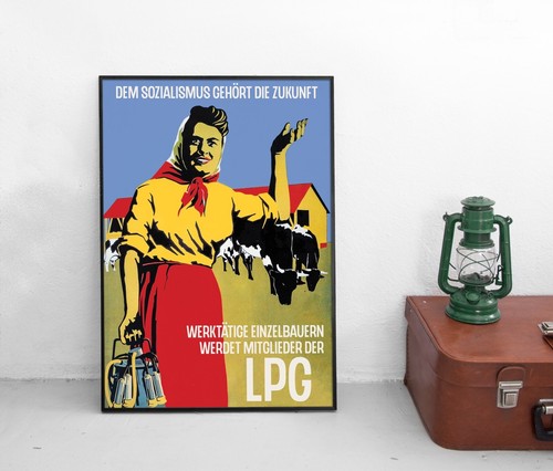 Poster ddr lpg bauern - ddr,