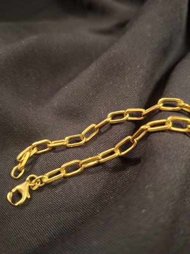 Armband gold 333 paperclip - 333,
