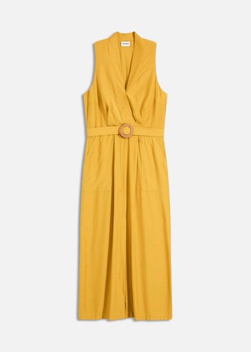 Midikleid aus fließendem