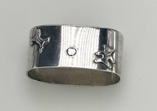 Servietten Ring Kinder Pferd & Teddybär 21,06g Alpaca versilbert schön GSF81L138