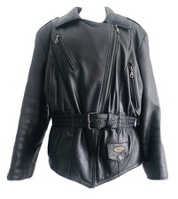 Richa Damen Jacke Motorradjacke  Bikerjacke Echtleder  Schwarz Gr. 38-40