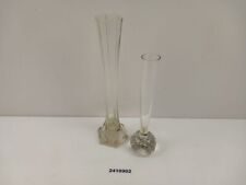 2x Vase 21 & 26cm  Glas